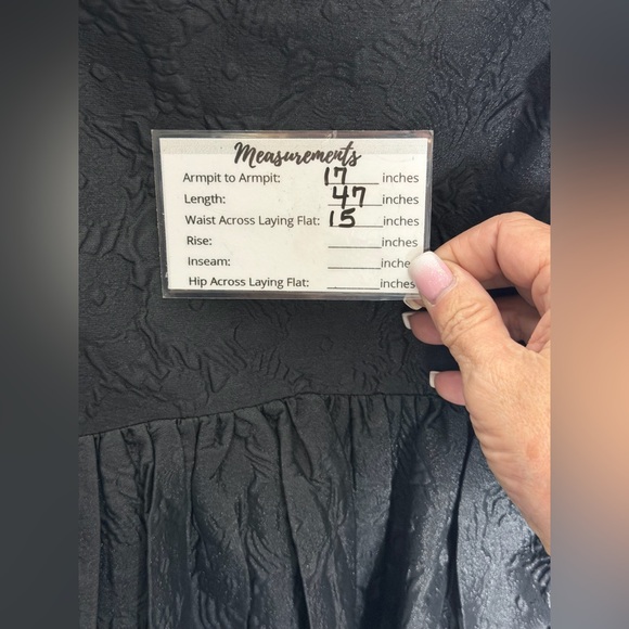 Lulus NWT Adorable Mood” Black Floral Jacquard Puff Sleeve Babydoll Dress Medium - Picture 6 of 14